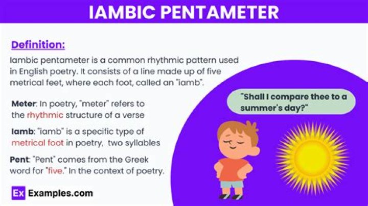 Can you explain iambic pentameter?