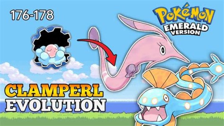 Does clamperl evolve in emerald?
