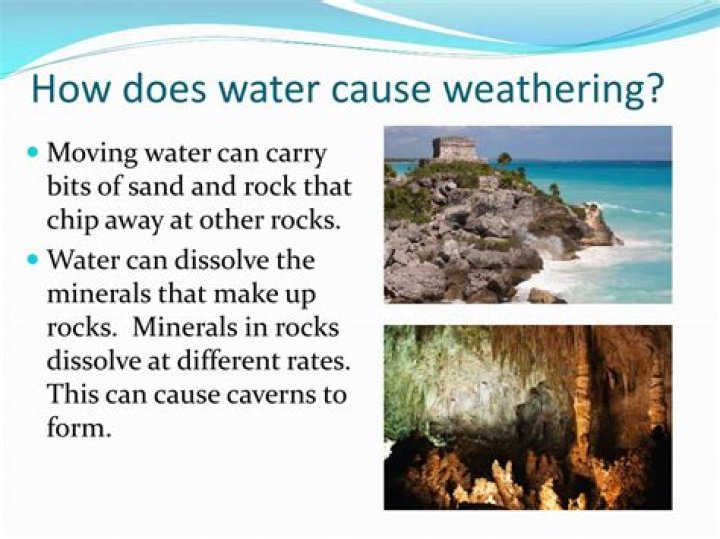 Does water cause weathering?