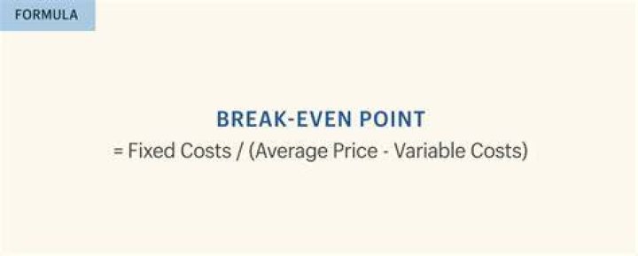 For a break even?