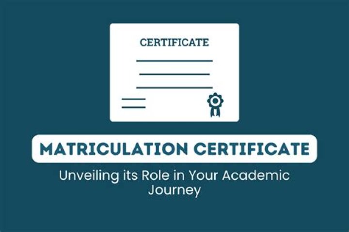 How matriculation is done?