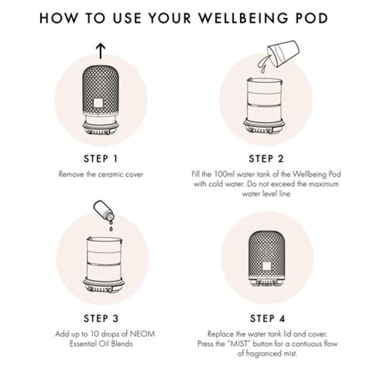 How to clean neom wellbeing pod?