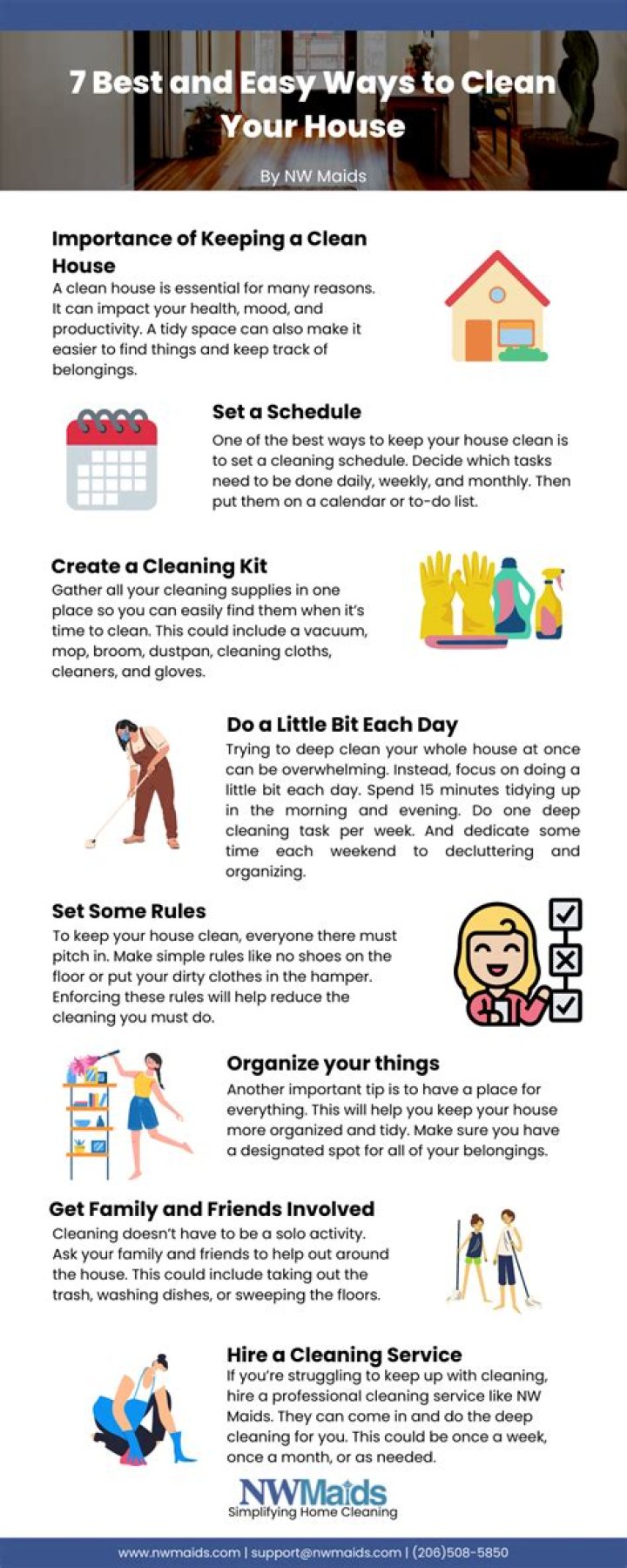 How to keep a house spotlessly clean?