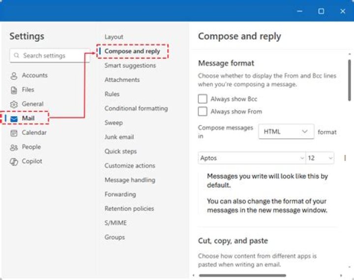 How to undo in outlook?