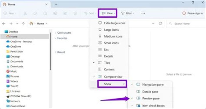 How to use previewing in a sentence?