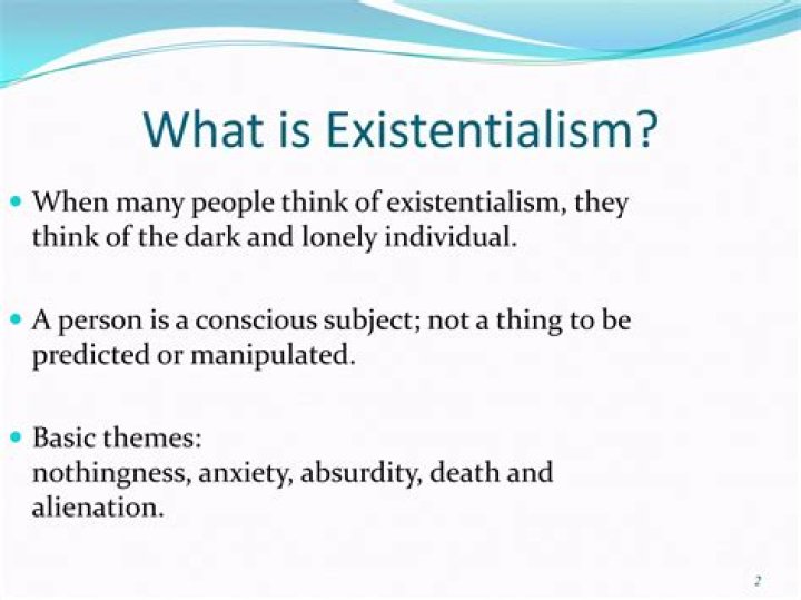 In philosophy what is existentialism?