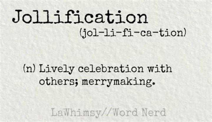 What does jollification definition?