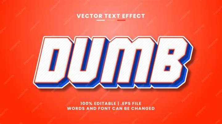 When was the word dumb invented?