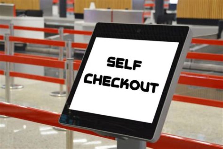 When were self checkouts invented?