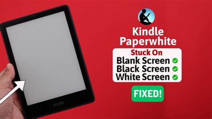 Why is kindle fire screen black?