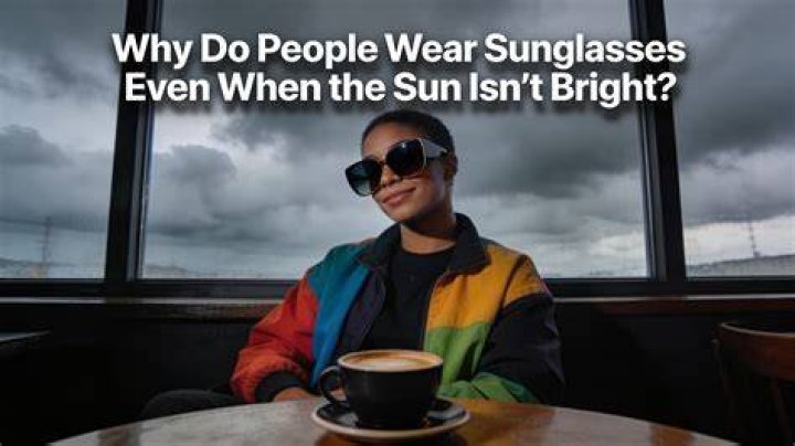 Why sprinters wear sunglasses?