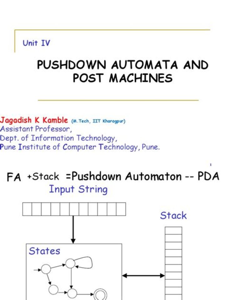 Why we use pushdown automata?